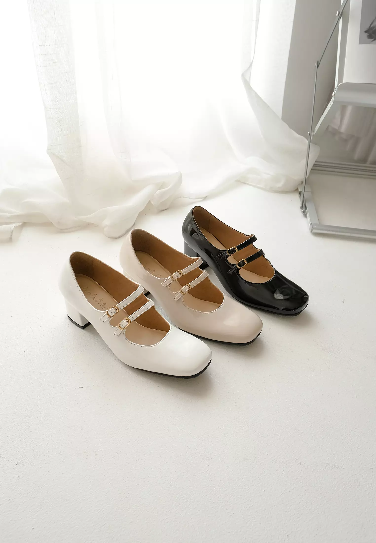 Brianna Women Mary Jane Pump Shoes Square Toe