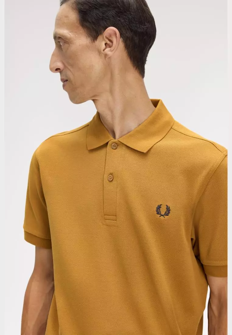 Fred Perry M6000 The Fred Perry Shirt (Dark Caramel / Navy)