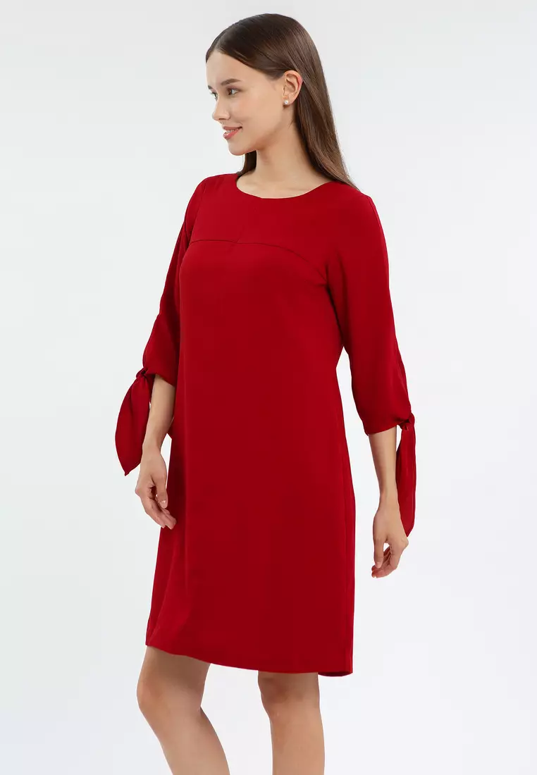 Minimal Chrisy Dress Red Velvet