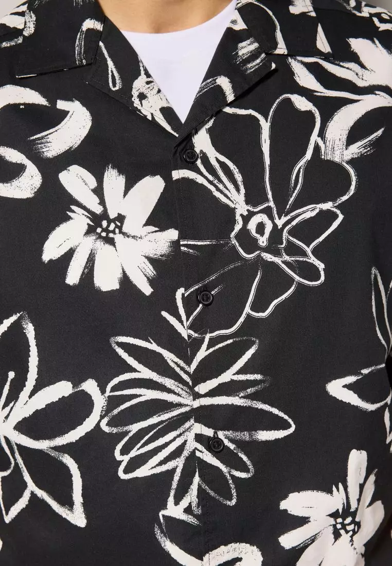 Floral Printed Short Sleeve Shirt