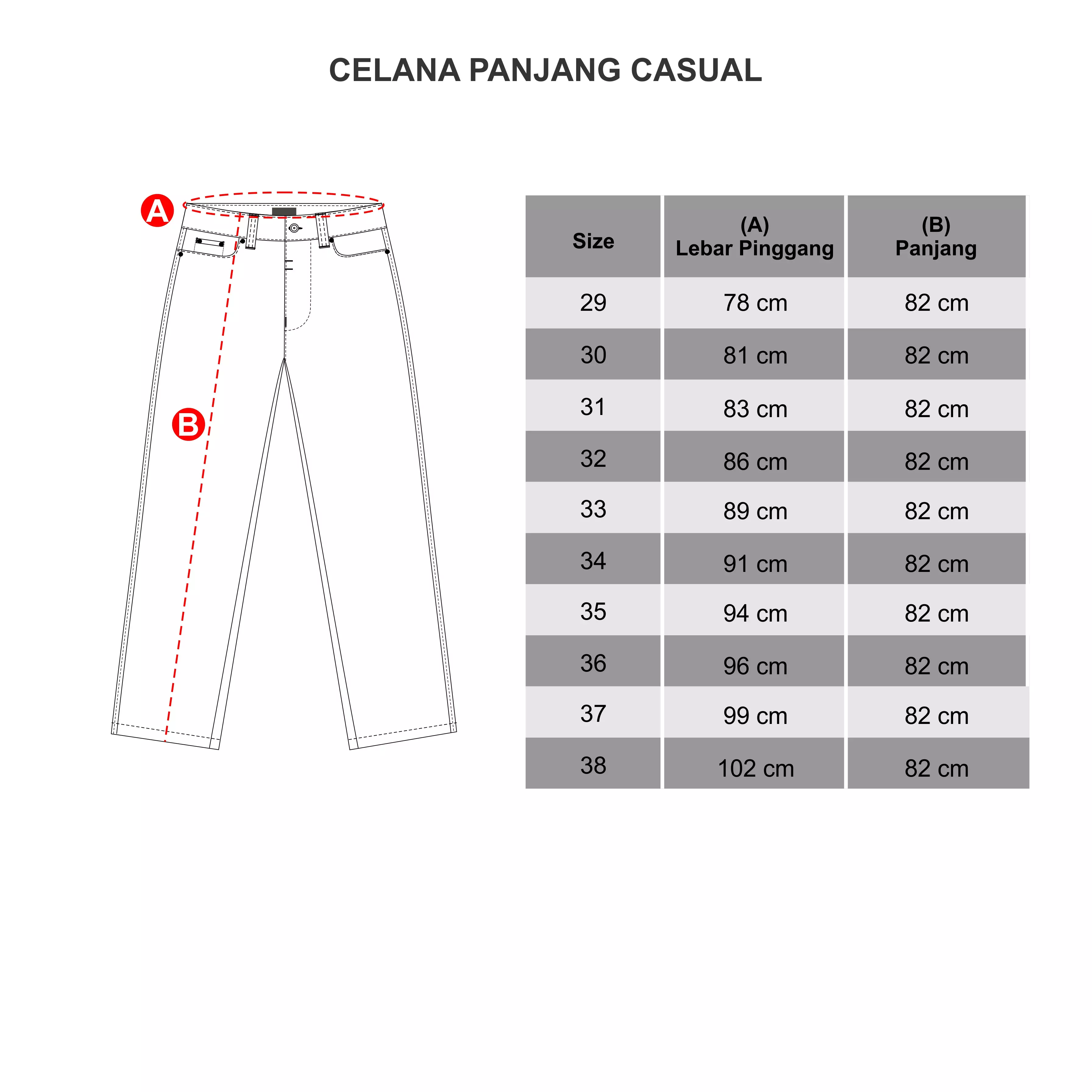 LGS - Celana Panjang Casual - Abu - Regular Fit - CCT.468.038.491.C