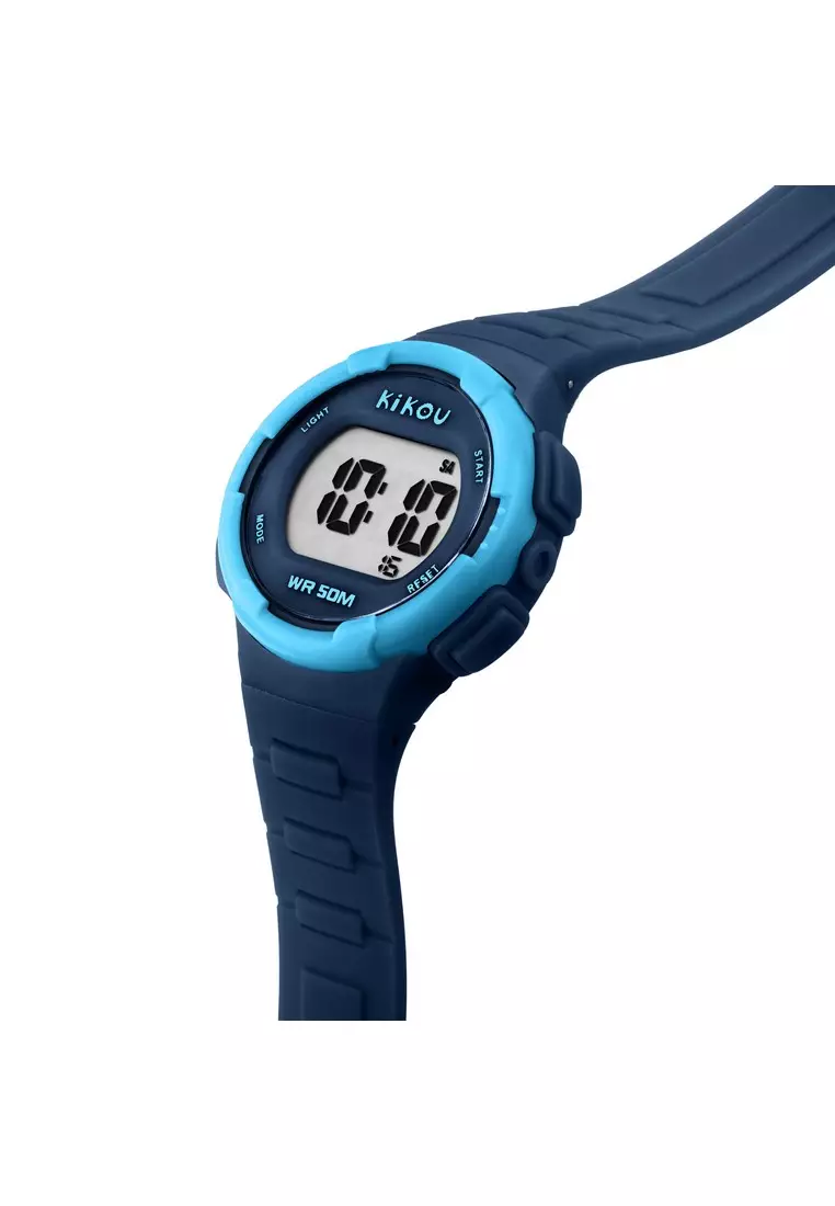 [Kids' Gift] Kikou NEON Collection 31mm Blue Dial Kids Digital Watch R4551107004