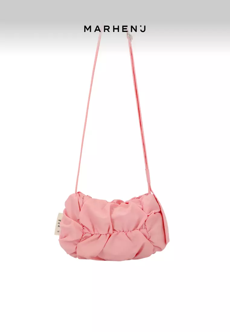 POPCORN SWING MINI Nylon Crossbody Bag Milky Pink