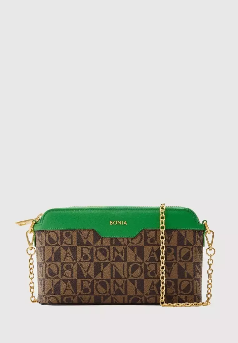 Jual BONIA Ciccio Monogram Sling Bag Shamrock Original 2024