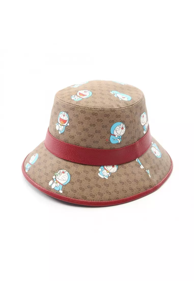Buy Gucci Pre-Loved Gucci GUCCI × Doraemon hat PVC leather  display picture 1
