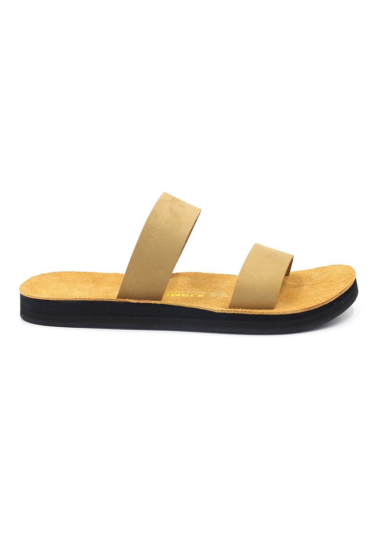 Warsaw - Beige Leather Sandals & Flip Flops