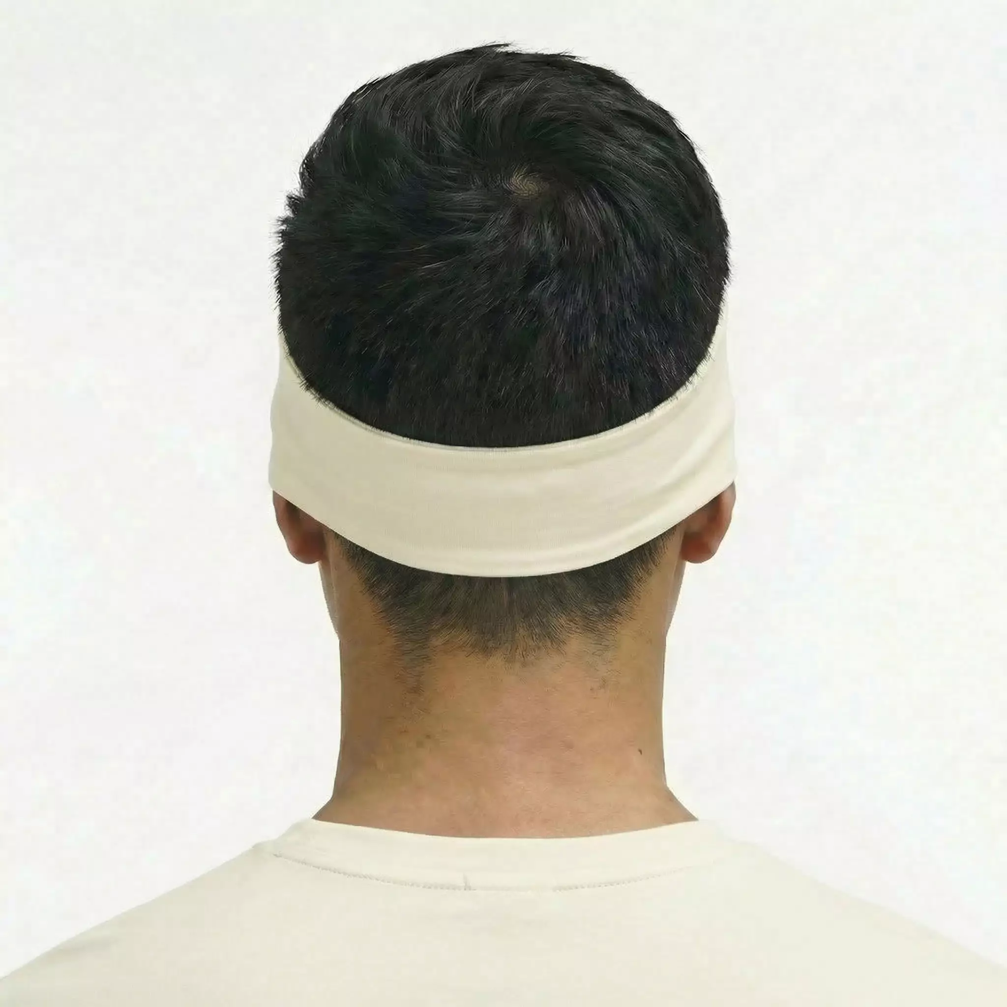 TDACTIVE TDBOLT Headband 4way stretch super absorband anti odor - cream ABA38