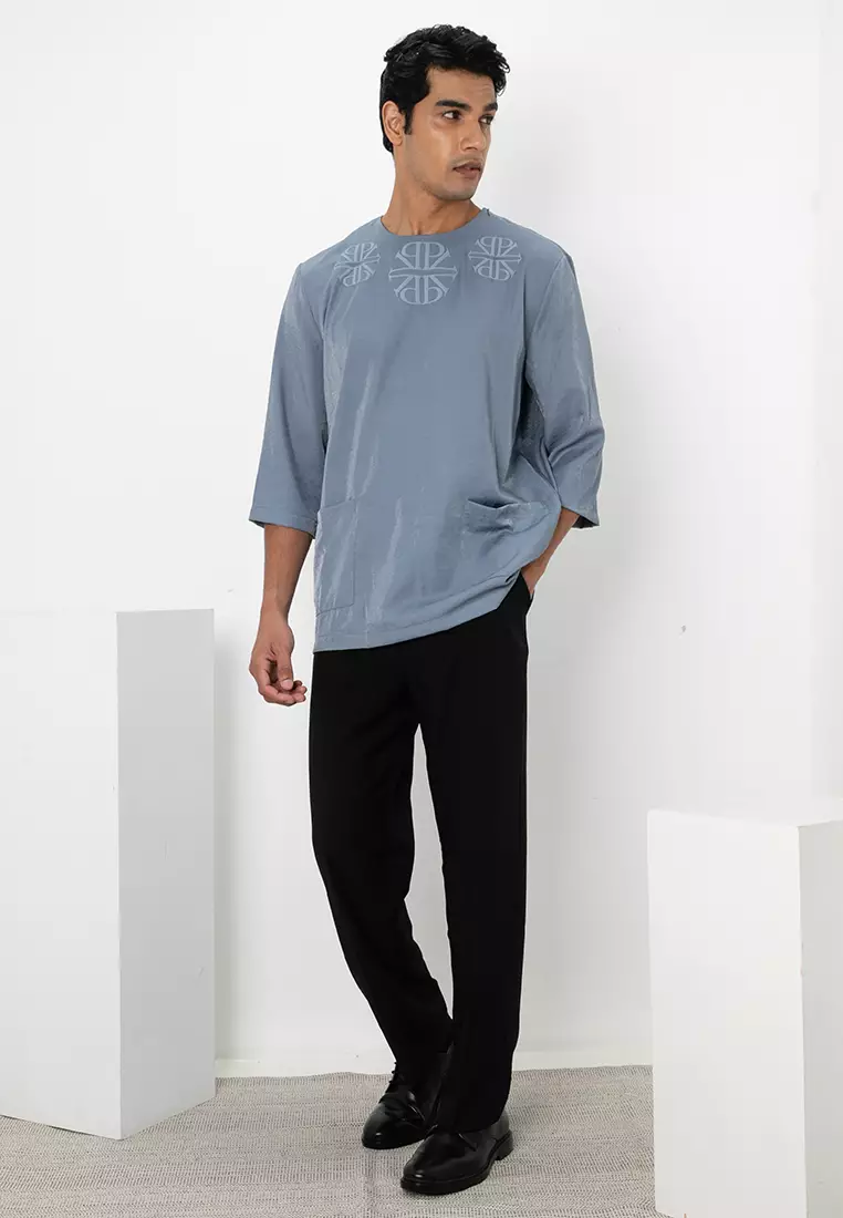 Da'ud Quarter Sleeve Kurta - Tencel Cotton