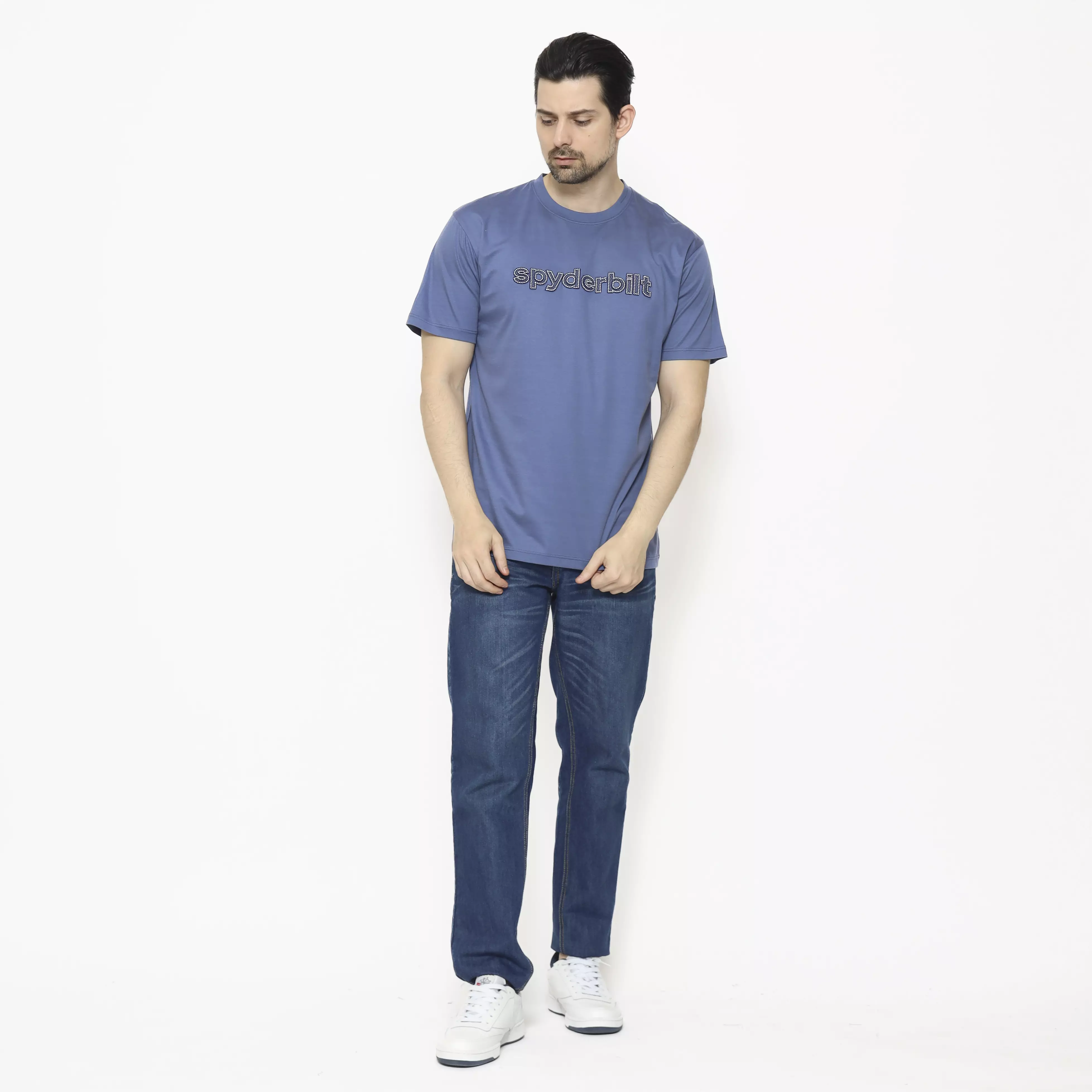 Spyderbilt Kaos lengan pendek Pria Avery Tencel Planet Surf