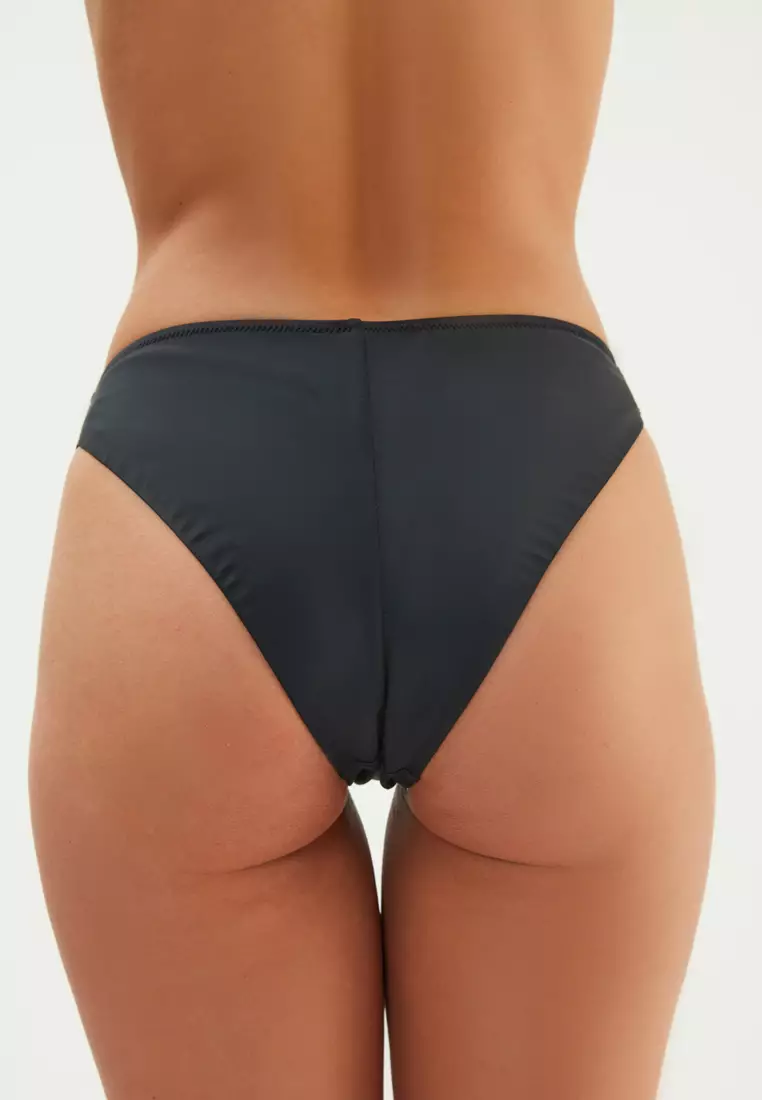 Black Bikini Bottom, Regular, Swimwear for Women