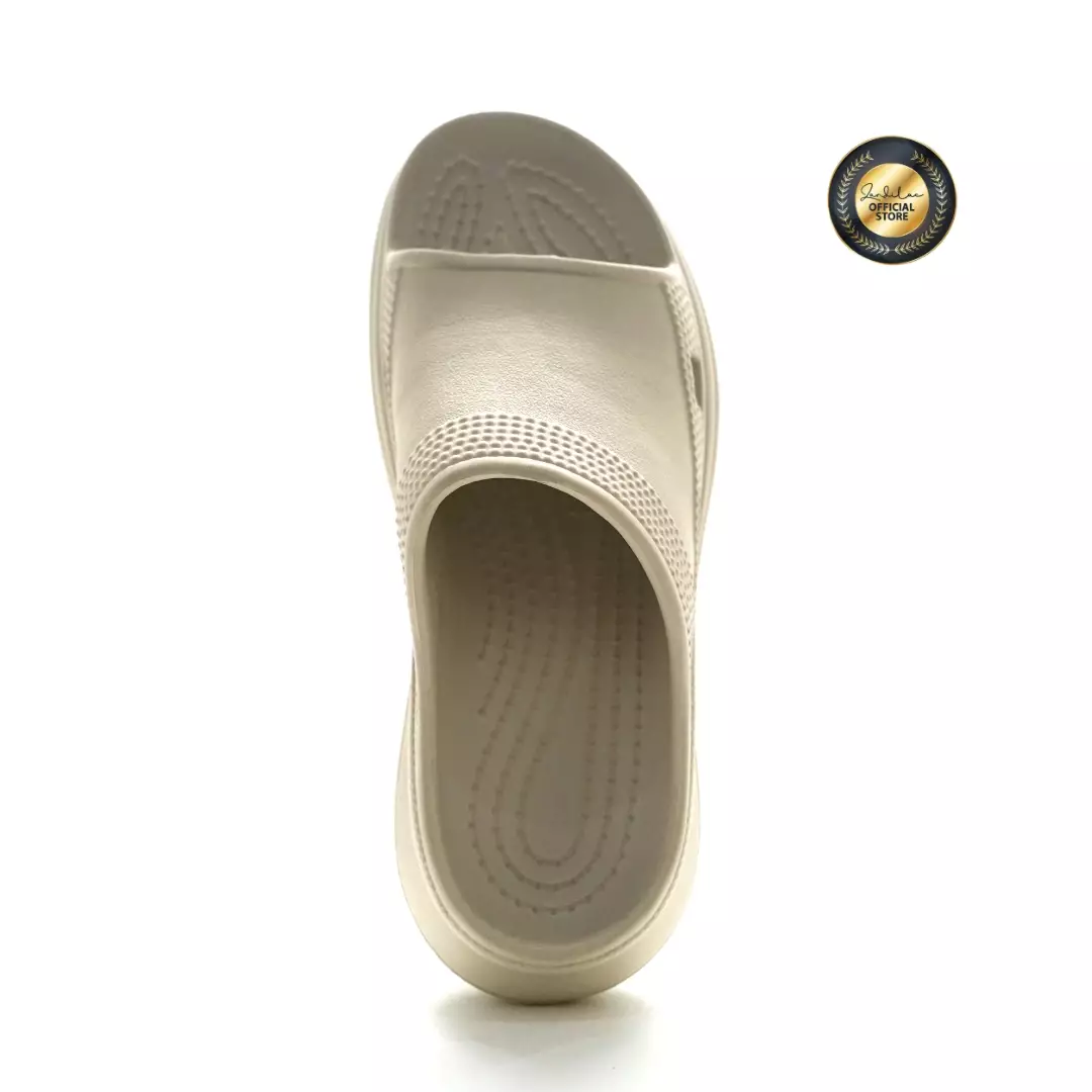 ZANDILAC - SANDAL WANITA DEWASA CH220468WD - ABU PEYOTE full karet