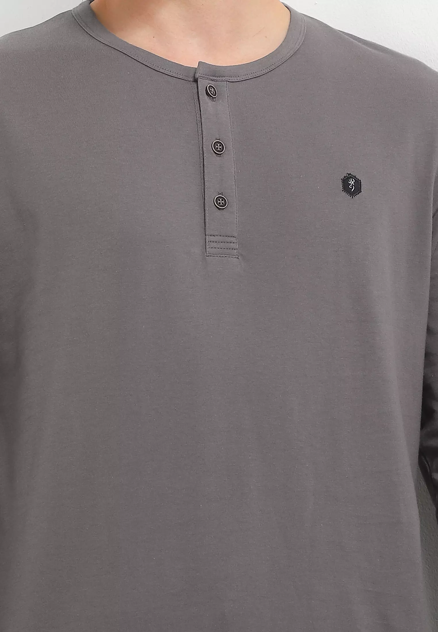 Cressida Regular Fit Long Sleeves Hanley T-Shirt A247A - Grey