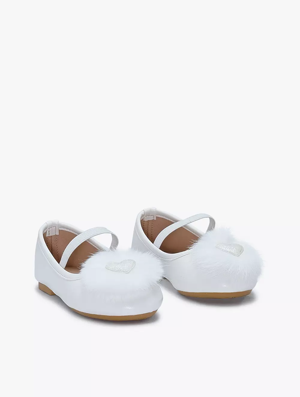 Payless Chrissie Childrens Duma Flats - White_07 - White