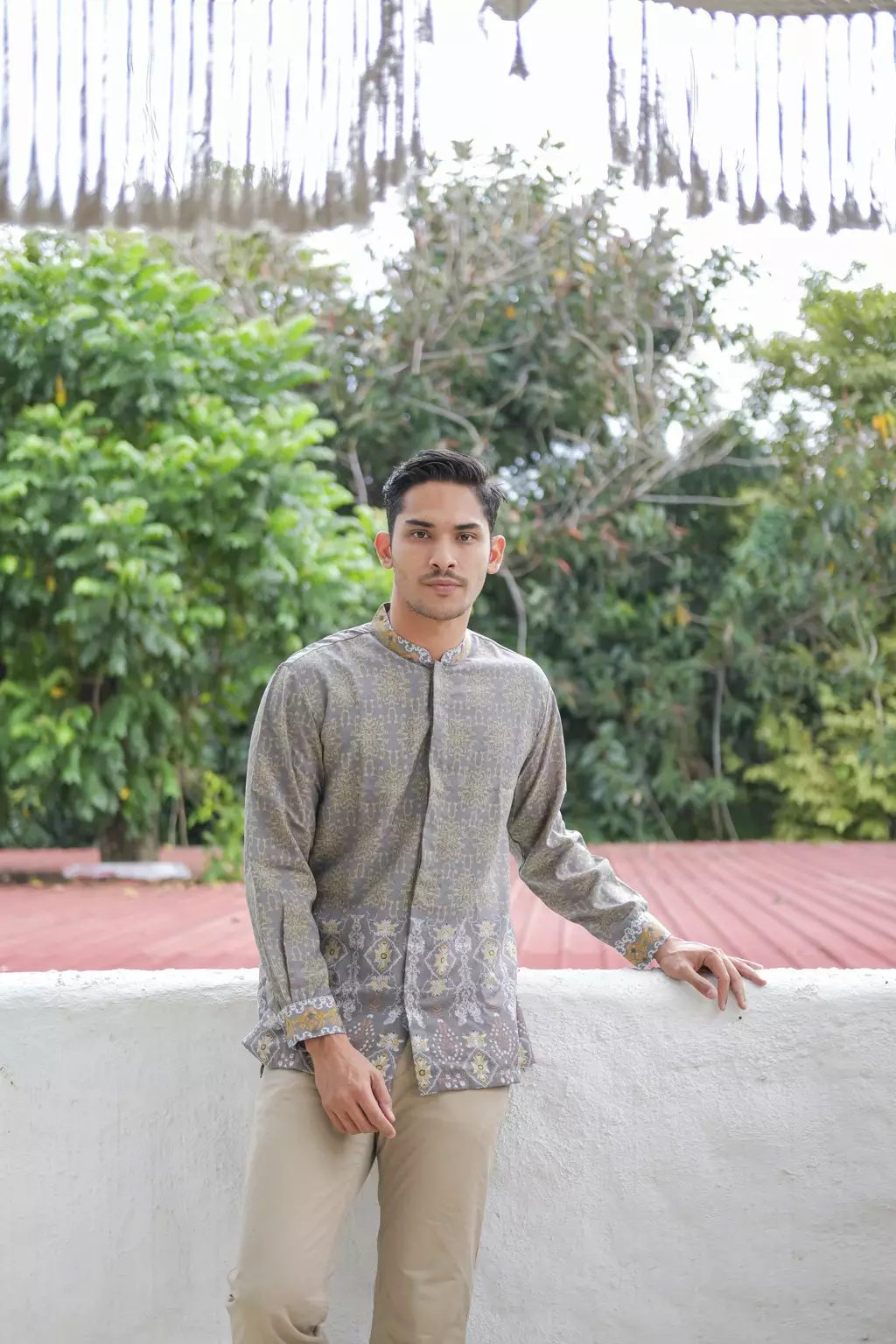 Mahalaya Silver Koko Pria  Lengan Panjang Regular Fit Furing