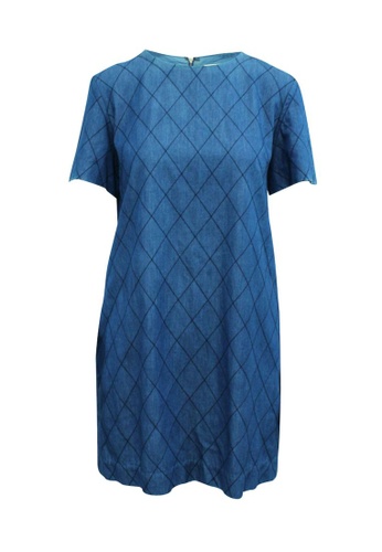 Kate Spade blue kate spade Blue Quilted Shift Dress 79035AA4375B96GS_1
