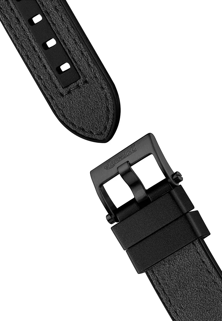 Ingersoll Challenger Black Leather Analog Automatic Watch For Men INI12307