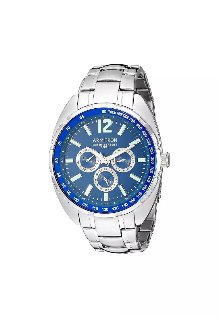 Buy Armitron Men's Silver Stainless steel Bracelet Analog Watch AR