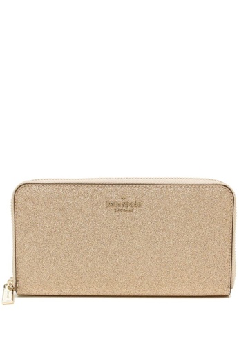 Buy Kate Spade Kate Spade Shimmy Glitter Boxed Large Continental Wallet -  Rose Gold 2023 Online | ZALORA Singapore
