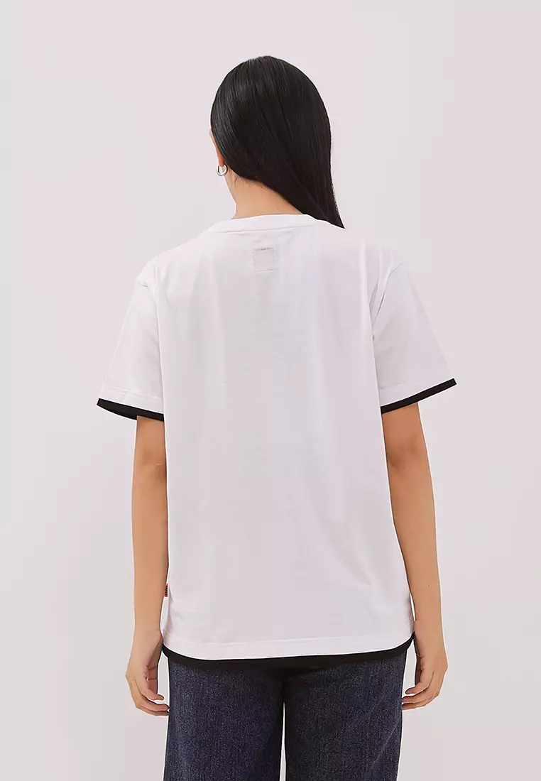 DUST Kaos Unisex Kino Putih (D.74291-U)