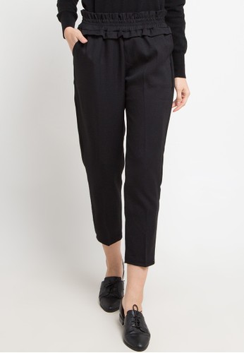 Jual Meitavi s Ruffle  Waist Straight Pants Original 