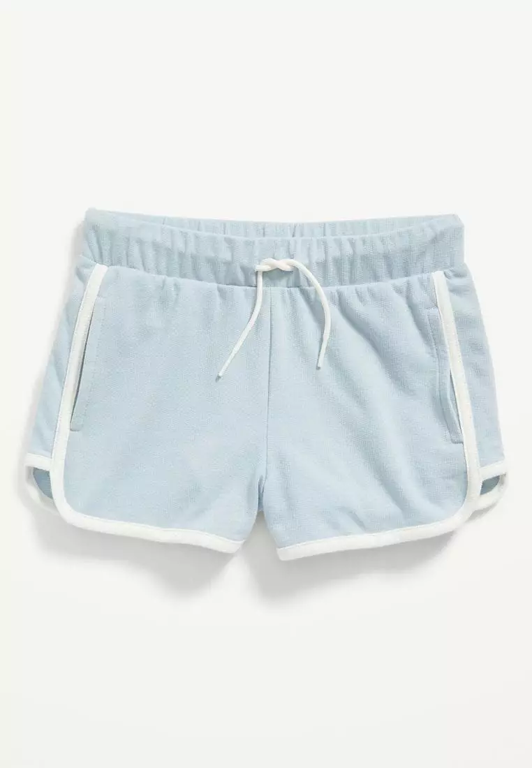 French Terry Dolphin-Hem Cheer Shorts for Girls