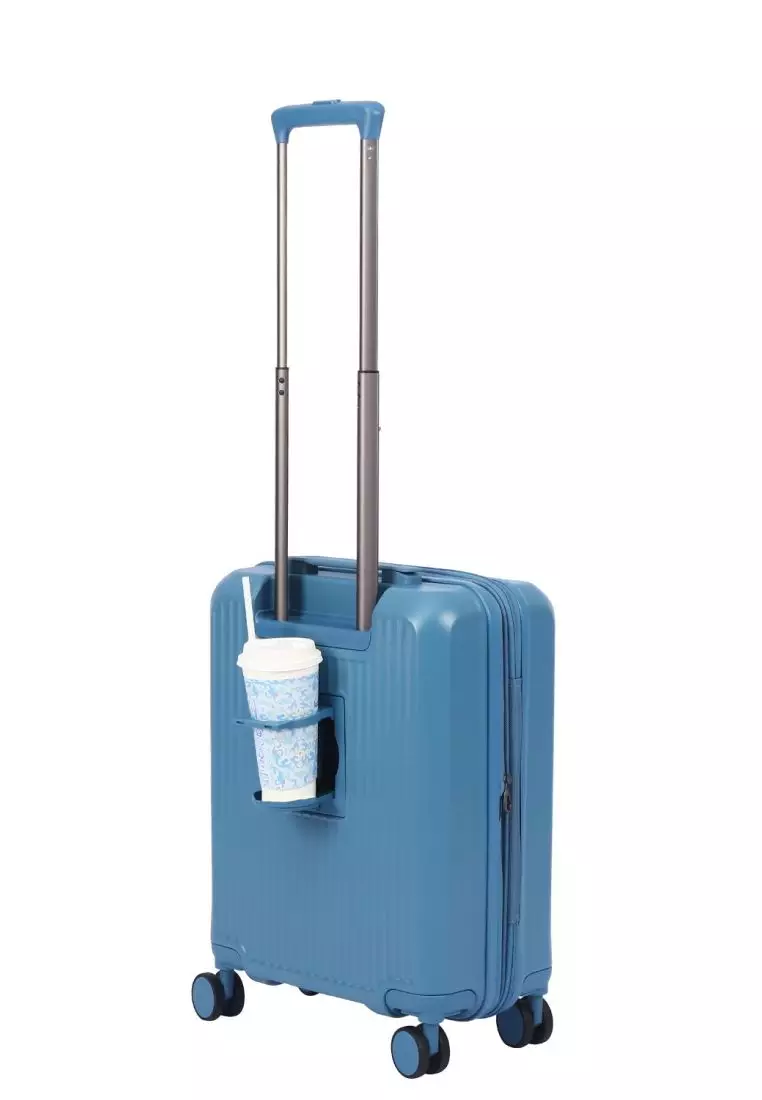 Crossing VIVE Polycarbonate Expandable Carry On Luggage V2 - Blue