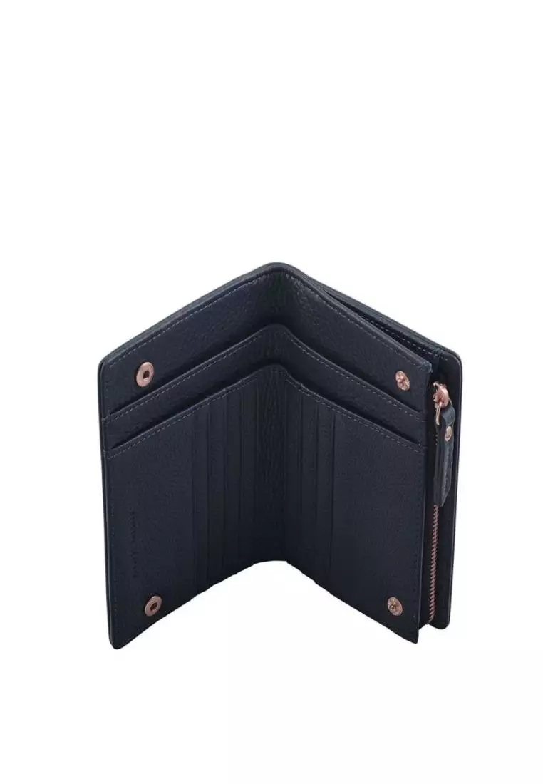 Buy Status Anxiety Status Anxiety Insurgency Leather Wallet Navy Blue