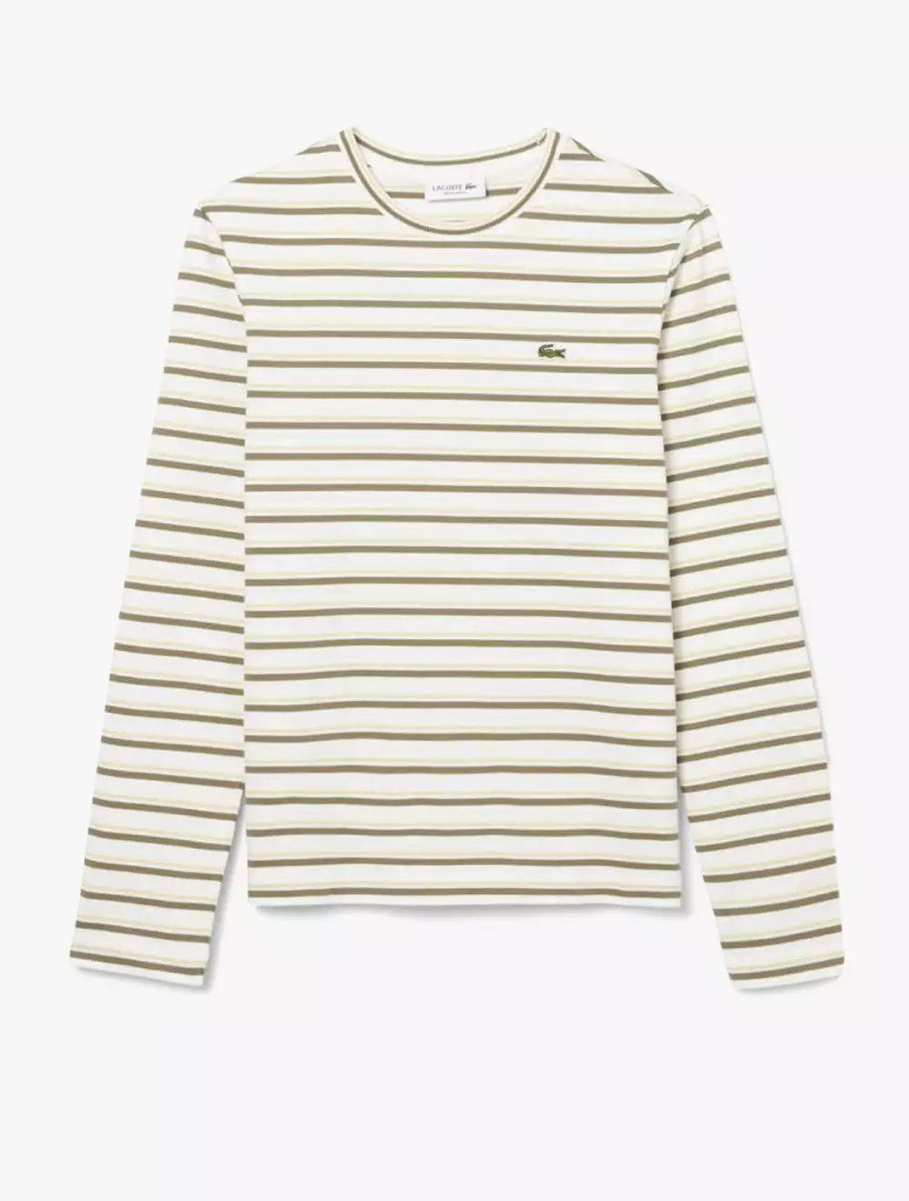 Jual Lacoste Long Sleeved Striped Jersey T-shirt White Original