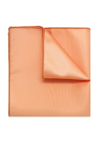 The Shirt Bar orange The Shirt Bar Solid Buff Orange Woven Pocket Square PSQ30.7 B2374AC263DD56GS_1