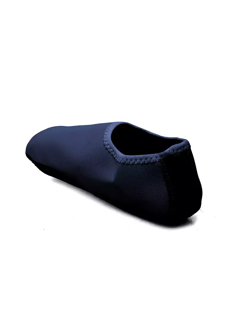 Sepatu Pantai Wanita Slip On Lembut Design Simple Casual  - Navy