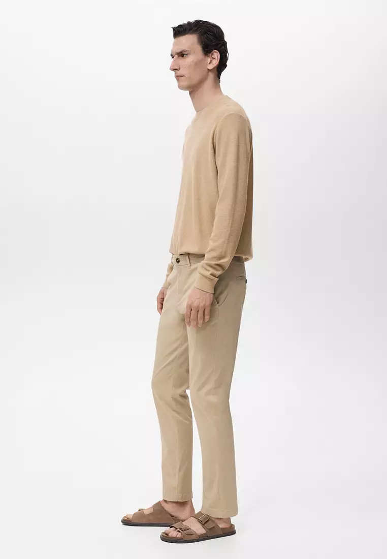 Prato Cropped Tapered Chino Trousers