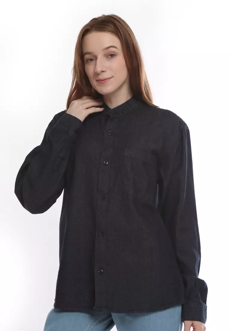 Tunic Denim Krah Mandarin KT282307