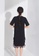 XAFITI 黑色 短袖T恤連衣裙 EDD4CAABC6C282GS_5