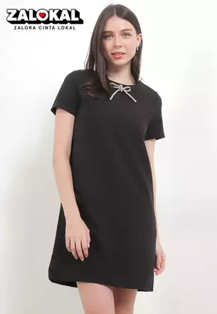 sachin and babi light blue dress Dress Maxi Wanita Casual Lengan pendek (MJI01 TAV FLARE DRESS) –  niefashion27 main image 1