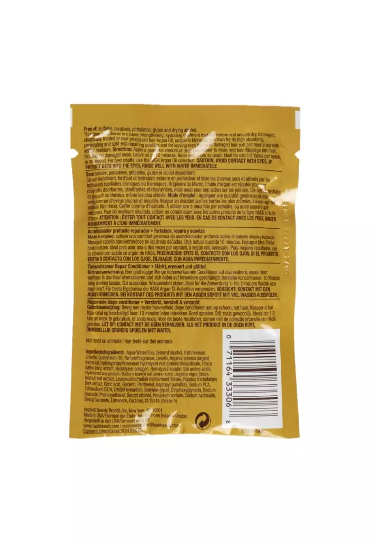 Buy Hask Argan Oil Repairing Deep Conditioner Packet 50g 2023 Online