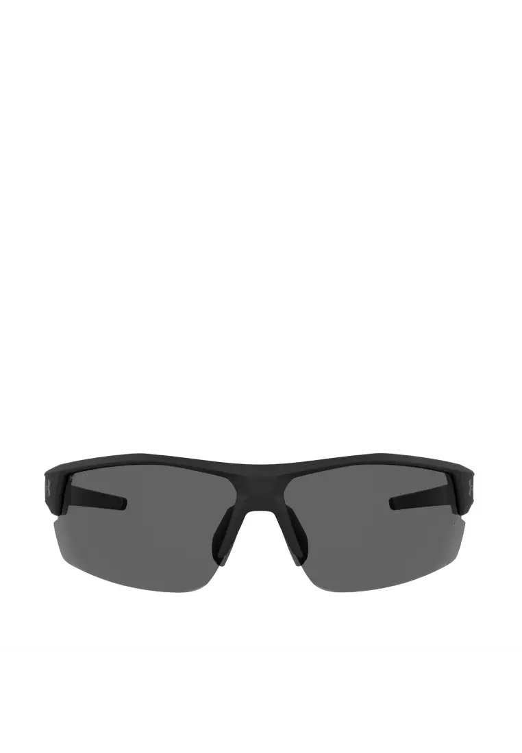 UNDER ARMOUR Sunglasses UA SKILLZ/G-O6W-6C, Rectangular Sharp with Matte Black Grey color