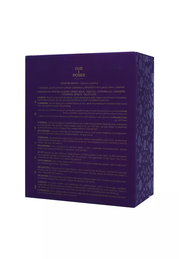 Ahmed Al Maghribi Oud & Roses Extrait De Parfum Unisex 60 ML