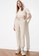 Trendyol beige Tie Waist Slim Fit Pants CA56BAAC622796GS_4