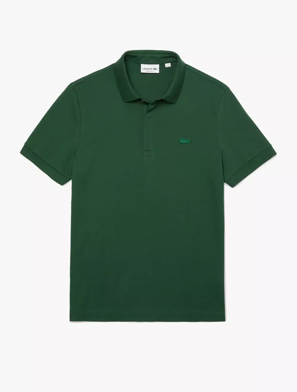Men's Lacoste Paris Polo Shirt Regular Fit Stretch Cotton Piqué - Green
