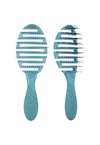 Wet Brush Wet Brush Pro Mineral Etchings Pro Flex Dry Hair Brush  - Teal [WB2212] F0EA2BE28F6FA8GS_1