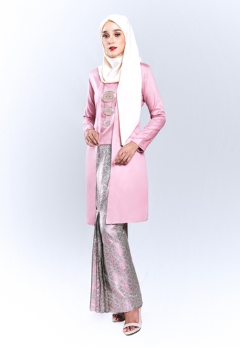 Buy Inhanna Widuri Kebaya  Kota Bharu Dusty  Pink  With 