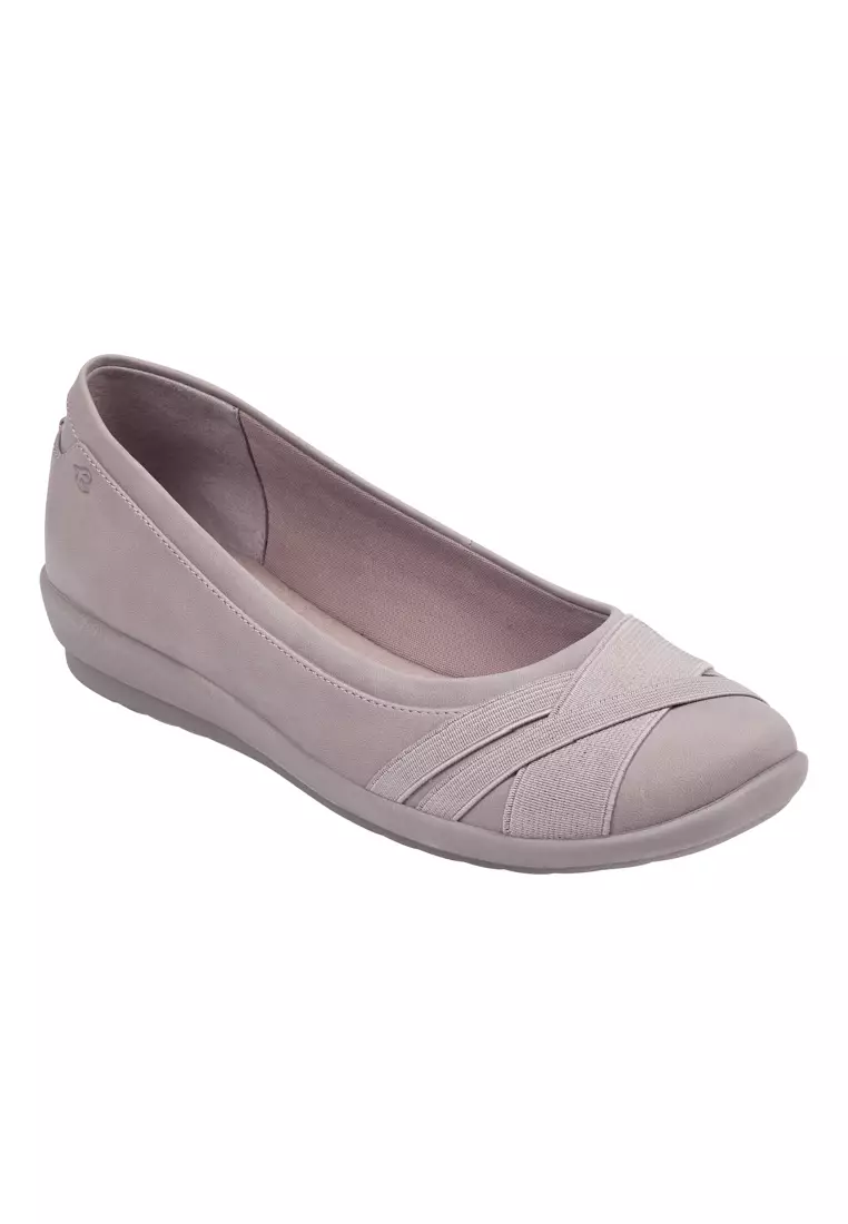 Discount on Easy Spirit  shoes - SKU: Acasia Slip-On Flats Taupe