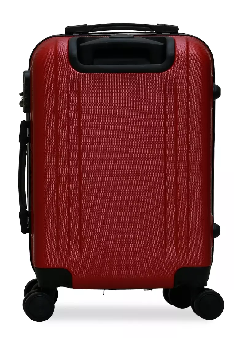 Carlton Koper Unisex Size 20 Inch Suitcase Large Compartment Material ABS+PVC Coated ORIGINAL - Red