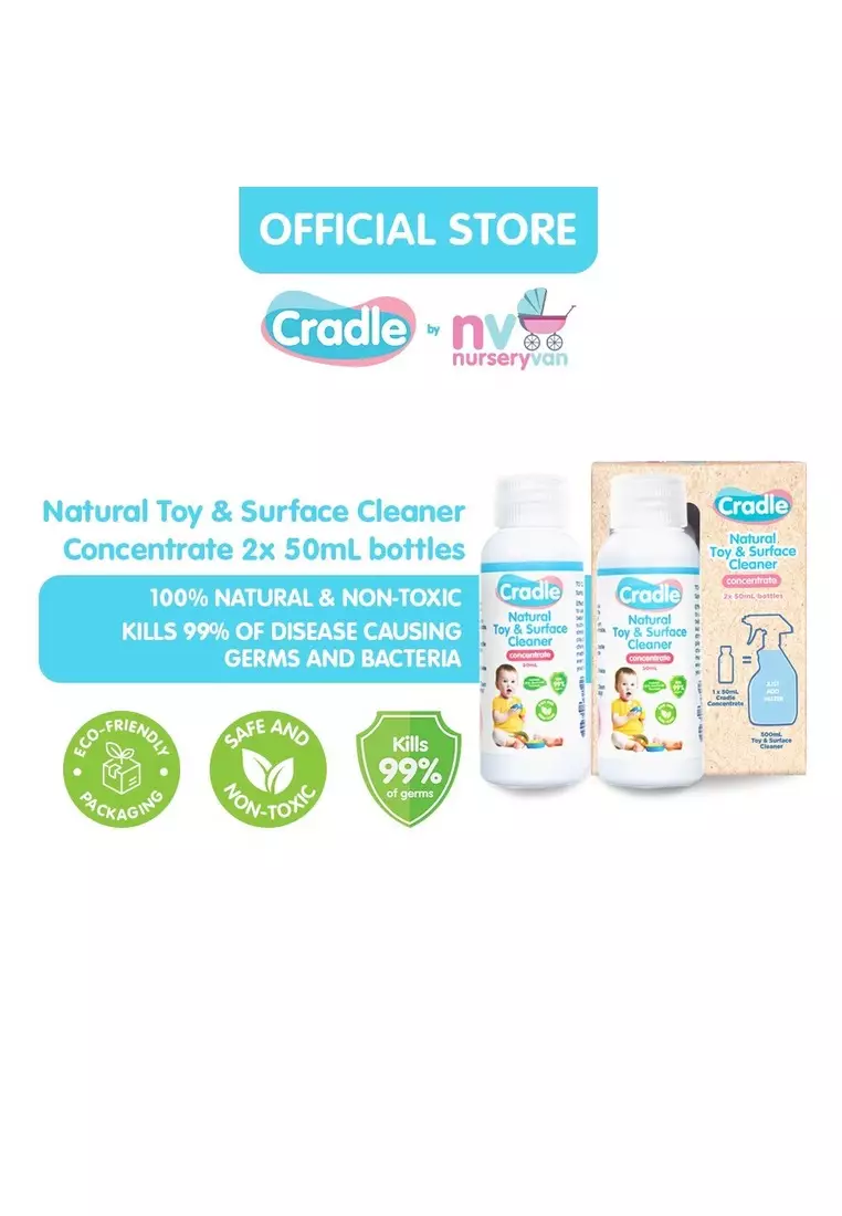 Buy Cradle Cradle Natural Toy & Surface Cleaner Concentrate 2 X 50ml