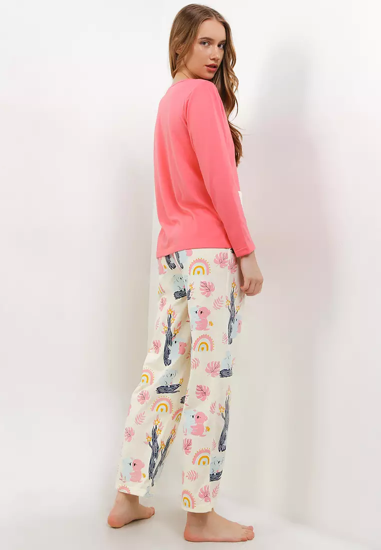 Pyjama Baju Tidur Long Sleeve Long Pants Sleepwear