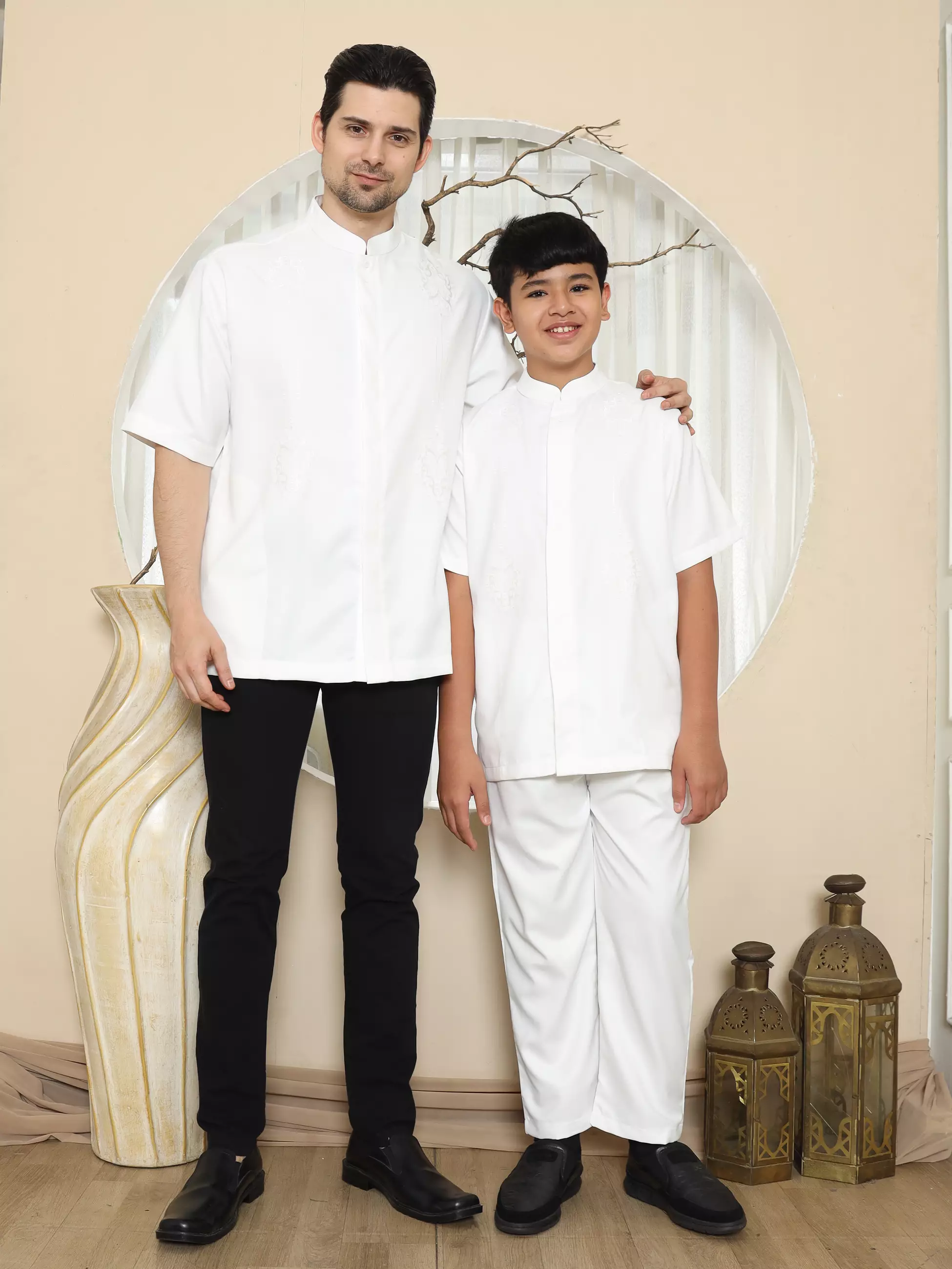 Baju Koko Anak KKA 47 White BW Putih Tulang