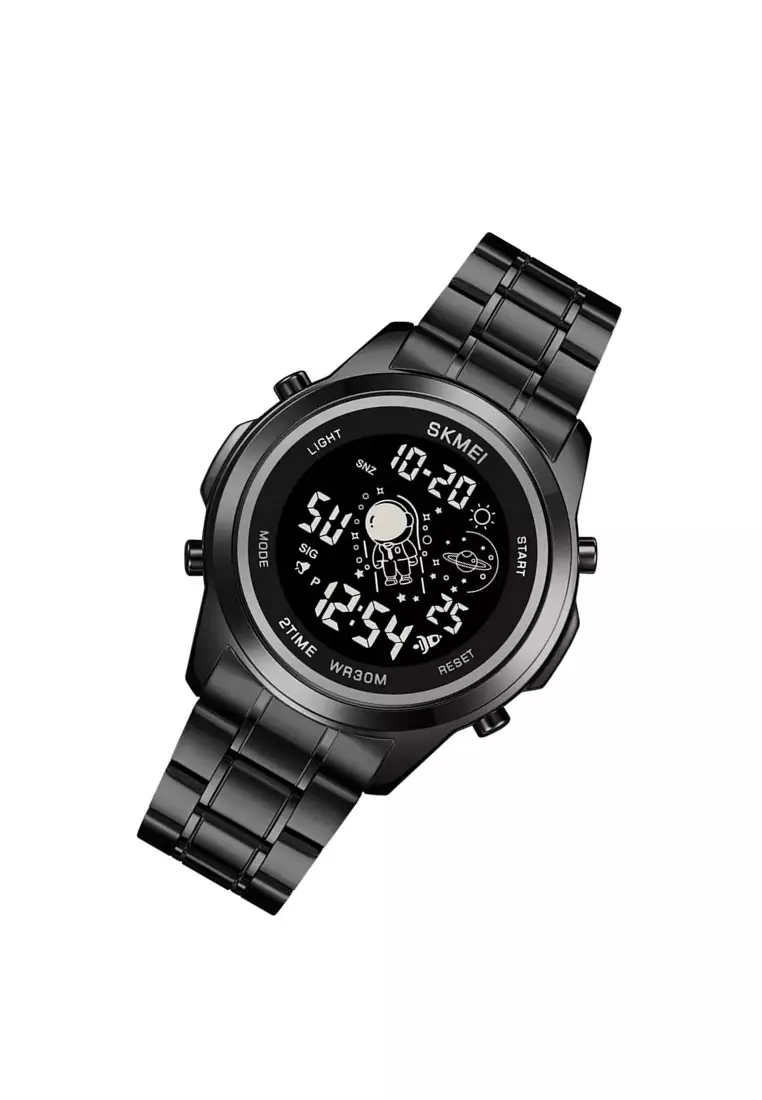 Jam Tangan Digital Pria 2Time Material Stainless Steel Waterproof ORIGINAL