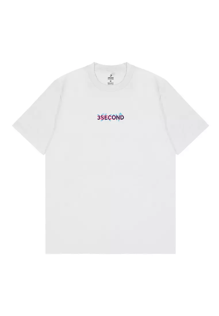 3Second Men's T-Shirt Short Sleeve Regular Fit Cotton Meg OL-C900125