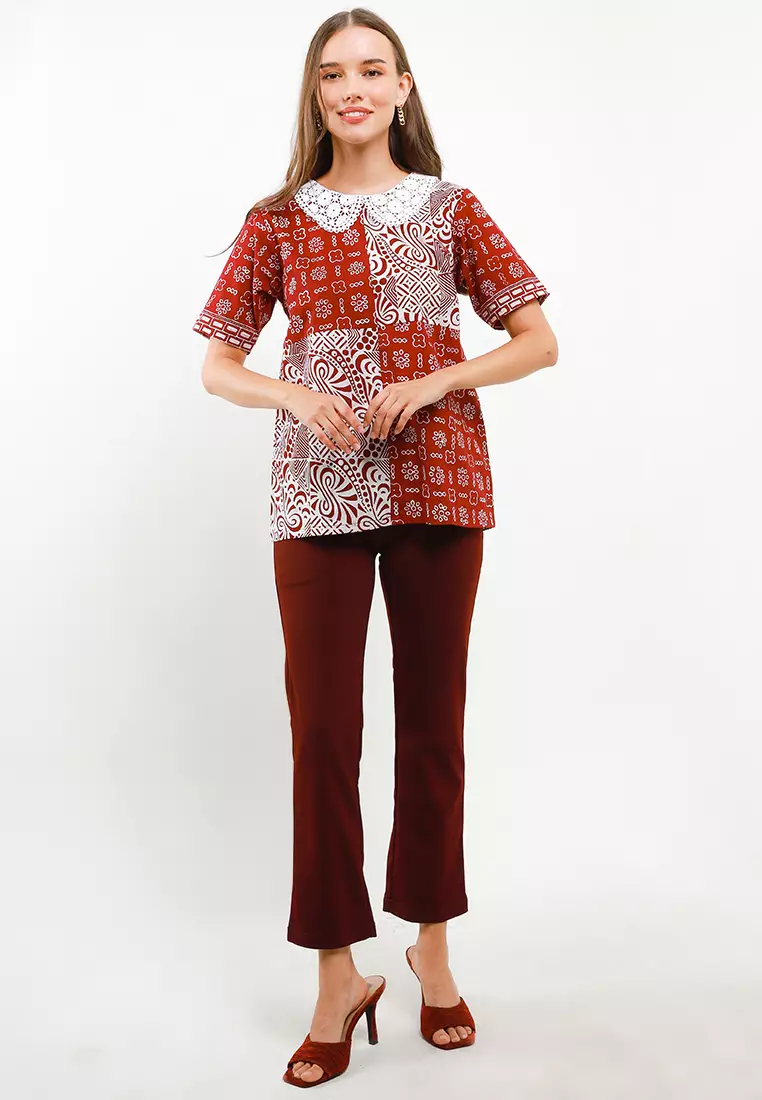 Serena Blouse Batik Katun Wanita