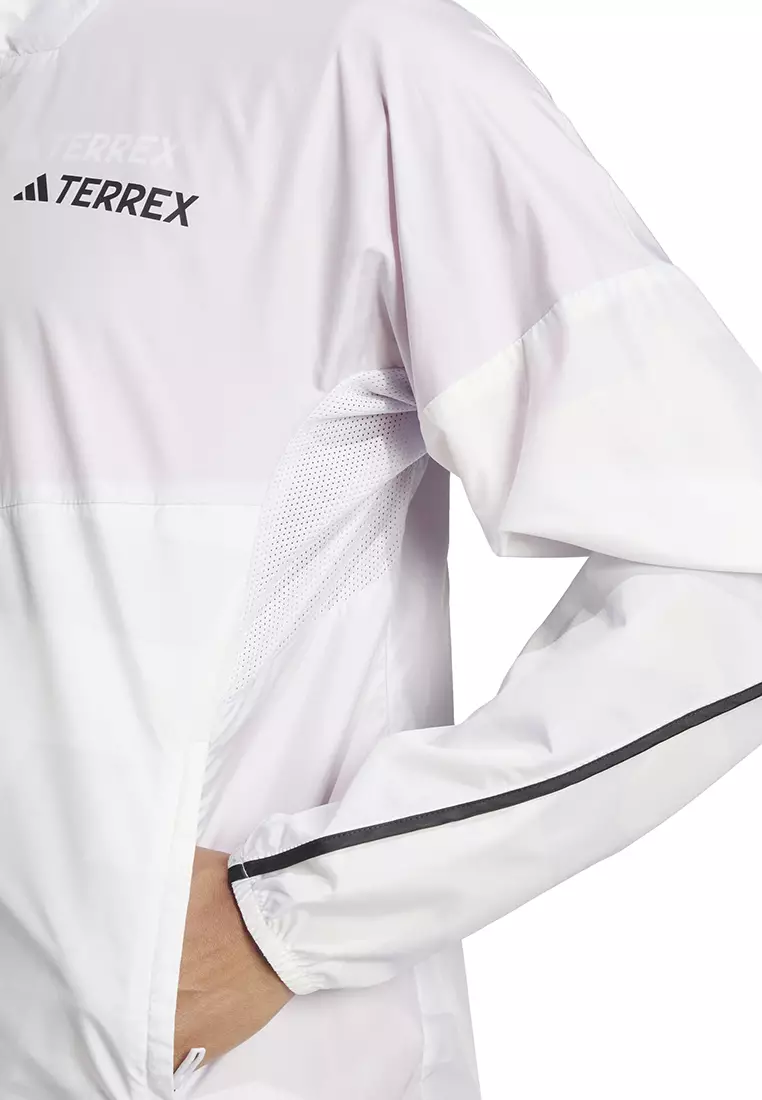 Hiking Terrex Multi Printed Wind Jacket Women Grey JD8437